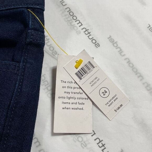 Kate Spade Saturday Night Slim Stretch Dark Wash Ankle Jeans 24 - Picture 13 of 13